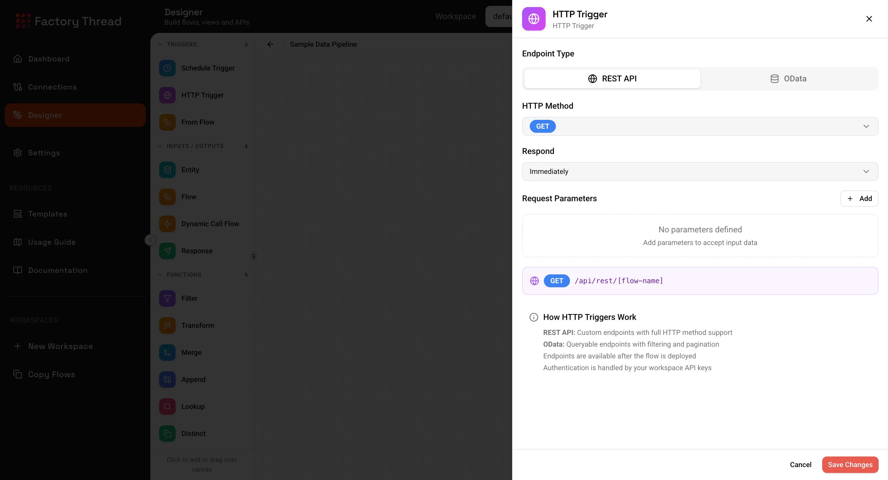 HTTP Trigger Configuration