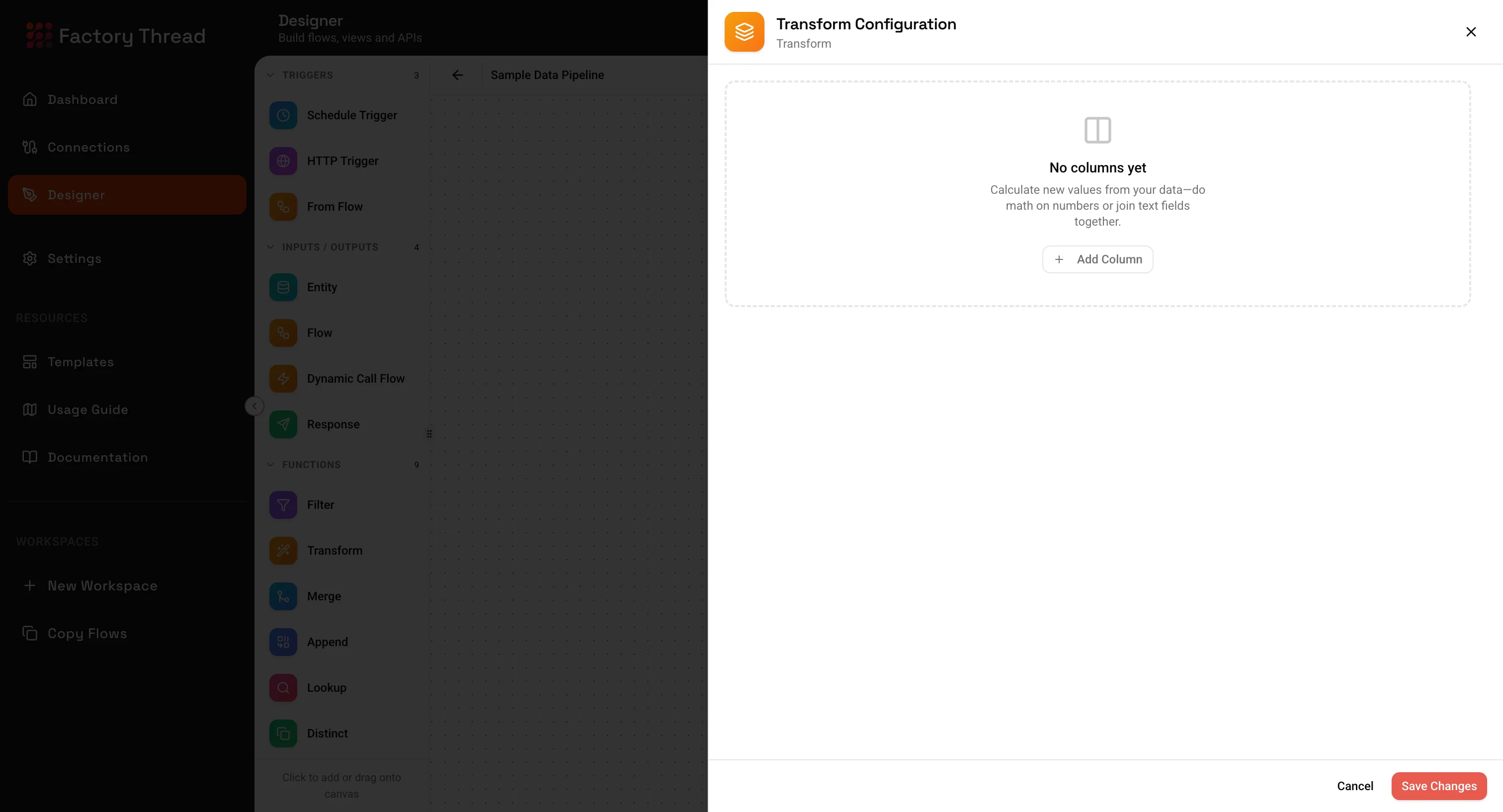 Transform Configuration